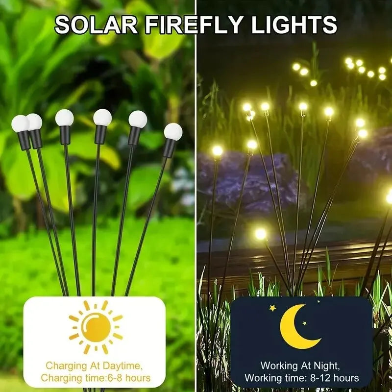 Solar Firefly Garden Lights (10 LED - IP65)