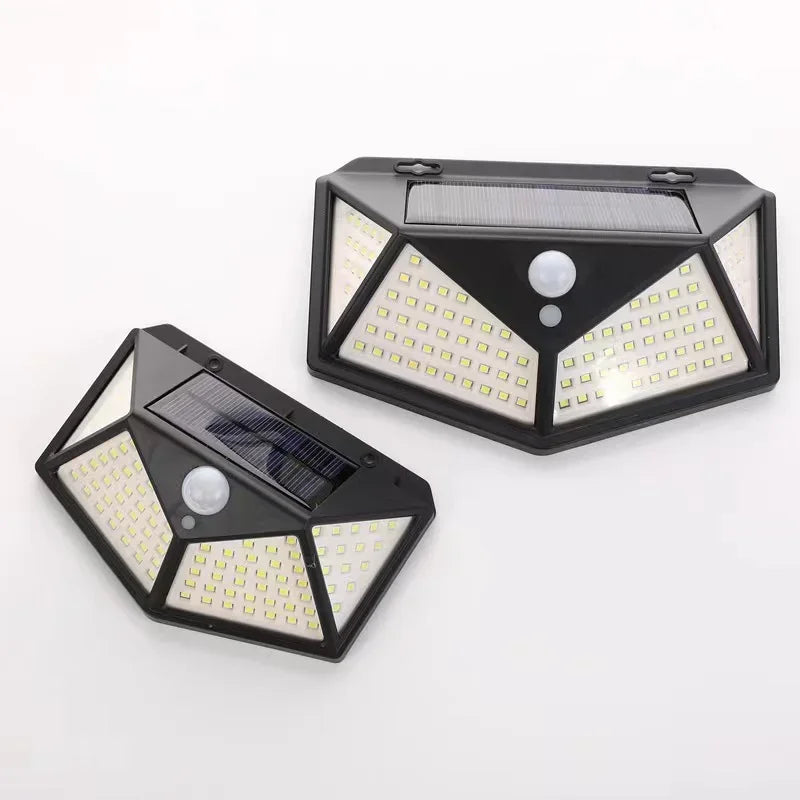 Shop the ESMARTER 100-LED Outdoor Solar Lamp. 270° wide-angle, dimmable, IP44 waterproof, and easy wireless setup. Save energy and secure your home now!