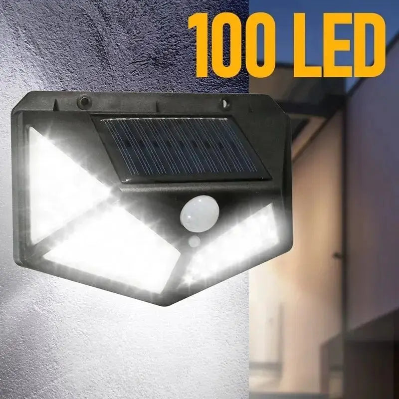 Shop the ESMARTER 100-LED Outdoor Solar Lamp. 270° wide-angle, dimmable, IP44 waterproof, and easy wireless setup. Save energy and secure your home now!