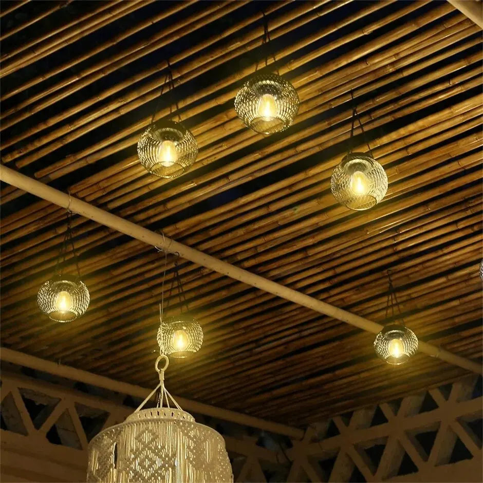 Solar Lantern Outdoor, Solar Lights for Outside Decorative Outdoor Hanging Lights Waterproof Solar Lanterns, yard garden lamp